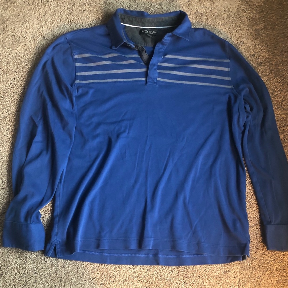 Banana Republic Large Long Sleeve Polo